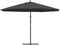 vidaXL - Zweefparasol - met - aluminium - paal - 350 - cm - antracietkleurig