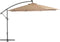 vidaXL - Zweefparasol - met - aluminium - paal - 350 - cm - taupe