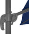 vidaXL - Zweefparasol - met - aluminium - paal - 3x3 - m - azuurblauw