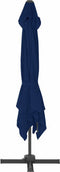 vidaXL - Zweefparasol - met - aluminium - paal - 3x3 - m - azuurblauw