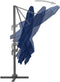 vidaXL - Zweefparasol - met - aluminium - paal - 3x3 - m - azuurblauw