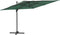 vidaXL - Zweefparasol - met - aluminium - paal - 400x300 - cm - groen