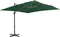 vidaXL - Zweefparasol - met - aluminium - paal - 400x300 - cm - groen