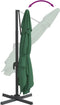 vidaXL - Zweefparasol - met - aluminium - paal - 400x300 - cm - groen