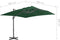 vidaXL - Zweefparasol - met - aluminium - paal - 400x300 - cm - groen