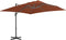 vidaXL - Zweefparasol - met - aluminium - paal - 400x300 - cm - terracottakleurig