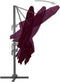 vidaXL - Zweefparasol - met - aluminium - paal - 400x300 - cm - taupe