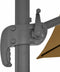vidaXL - Zweefparasol - met - aluminium - paal - 400x300 - cm - taupe