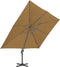 vidaXL - Zweefparasol - met - aluminium - paal - 400x300 - cm - taupe