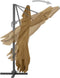 vidaXL - Zweefparasol - met - aluminium - paal - 400x300 - cm - taupe