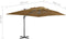 vidaXL - Zweefparasol - met - aluminium - paal - 400x300 - cm - taupe