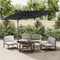 vidaXL - Zweefparasol - met - aluminium - paal - 400x300 - cm - zwart