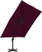 vidaXL - Zweefparasol - met - aluminium - paal - 4x3 - m - azuurblauw