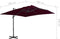 vidaXL - Zweefparasol - met - aluminium - paal - 4x3 - m - azuurblauw