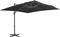 vidaXL - Zweefparasol - met - aluminium - paal - 4x3 - m - azuurblauw