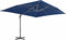 vidaXL - Zweefparasol - met - aluminium - paal - 4x3 - m - azuurblauw
