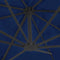 vidaXL - Zweefparasol - met - aluminium - paal - 4x3 - m - azuurblauw