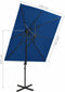 vidaXL - Zweefparasol - met - dubbel - dak - 250x250 - cm - azuurblauw