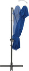 vidaXL - Zweefparasol - met - dubbel - dak - 250x250 - cm - azuurblauw