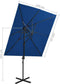 vidaXL - Zweefparasol - met - dubbel - dak - 250x250 - cm - azuurblauw
