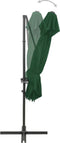vidaXL - Zweefparasol - met - dubbel - dak - 250x250 - cm - groen