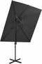 vidaXL - Zweefparasol - met - dubbel - dak - 250x250 - cm - antracietkleurig