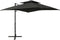 vidaXL - Zweefparasol - met - dubbel - dak - 250x250 - cm - antracietkleurig