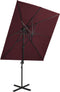 vidaXL - Zweefparasol - met - dubbel - dak - 250x250 - cm - zandkleurig