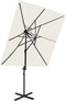 vidaXL - Zweefparasol - met - dubbel - dak - 250x250 - cm - bordeauxrood