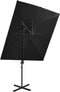 vidaXL - Zweefparasol - met - dubbel - dak - 250x250 - cm - antracietkleurig
