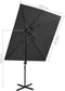 vidaXL - Zweefparasol - met - dubbel - dak - 250x250 - cm - antracietkleurig