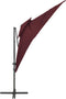 vidaXL - Zweefparasol - met - dubbel - dak - 250x250 - cm - bordeauxrood