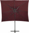 vidaXL - Zweefparasol - met - dubbel - dak - 250x250 - cm - bordeauxrood