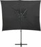 vidaXL - Zweefparasol - met - dubbel - dak - 250x250 - cm - antracietkleurig