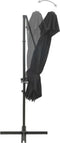 vidaXL - Zweefparasol - met - dubbel - dak - 250x250 - cm - antracietkleurig