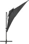 vidaXL - Zweefparasol - met - dubbel - dak - 250x250 - cm - antracietkleurig