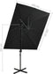 vidaXL - Zweefparasol - met - dubbel - dak - 250x250 - cm - zwart