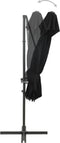vidaXL - Zweefparasol - met - dubbel - dak - 250x250 - cm - zwart