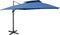 vidaXL - Zweefparasol - met - dubbel - dak - 300x300 - cm - azuurblauw