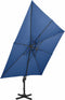 vidaXL - Zweefparasol - met - dubbel - dak - 300x300 - cm - azuurblauw