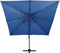 vidaXL - Zweefparasol - met - dubbel - dak - 300x300 - cm - azuurblauw