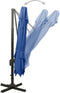 vidaXL - Zweefparasol - met - dubbel - dak - 300x300 - cm - azuurblauw
