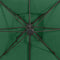 vidaXL - Zweefparasol - met - dubbel - dak - 300x300 - cm - groen