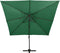 vidaXL - Zweefparasol - met - dubbel - dak - 300x300 - cm - groen