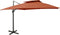 vidaXL - Zweefparasol - met - dubbel - dak - 300x300 - cm - terracottakleurig