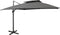 vidaXL - Zweefparasol - met - dubbel - dak - 300x300 - cm - antracietkleurig