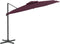 vidaXL - Zweefparasol - met - dubbel - dak - 300x300 - cm - bordeauxrood