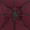 vidaXL - Zweefparasol - met - dubbel - dak - 300x300 - cm - bordeauxrood