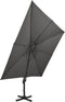 vidaXL - Zweefparasol - met - dubbel - dak - 300x300 - cm - antracietkleurig