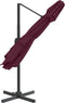 vidaXL - Zweefparasol - met - dubbel - dak - 300x300 - cm - bordeauxrood